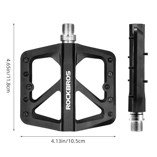 Педалі велосипедні Rockbros M906 нейлонові Black (5907769390791)