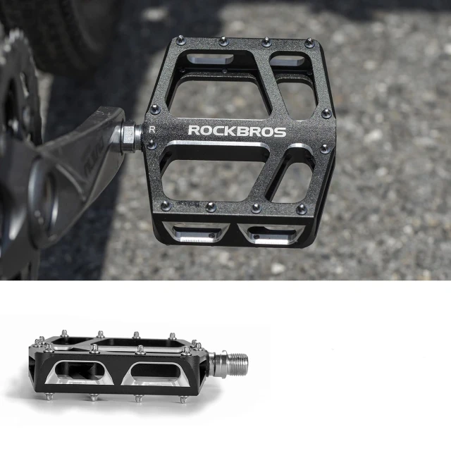 Педалі велосипедні Rockbros K399-BK платформені широкі - Black