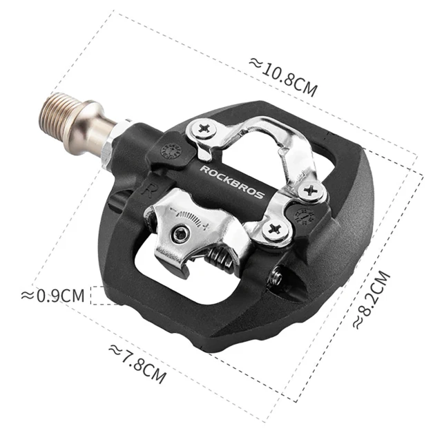 Педалі велосипедні Rockbros M108 нейлонові Black (5907769390838)