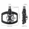 Педалі велосипедні Rockbros PD303 платформні Half-Lock Black (5907769390876)