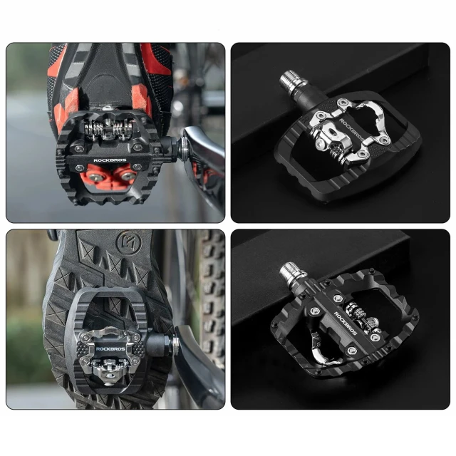 Педалі велосипедні Rockbros PD303 платформні Half-Lock Black (5907769390876)