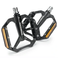 Педалі велосипедні Rockbros C700 платформені відбивні алюмінієві - Black