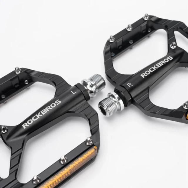Педалі велосипедні Rockbros C700 платформені відбивні алюмінієві - Black