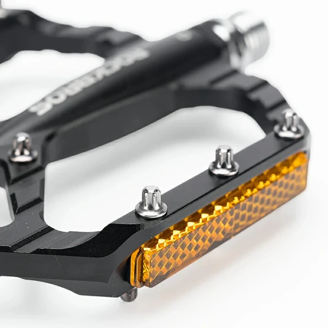 Педалі велосипедні Rockbros C700 платформені відбивні алюмінієві - Black