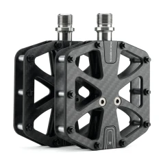 Педалі велосипедні Rockbros C525 карбонові платформені Black