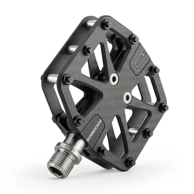 Педалі велосипедні Rockbros C525 карбонові платформені Black
