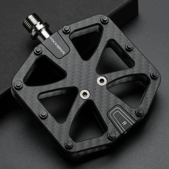 Педалі велосипедні Rockbros C525 карбонові платформені Black
