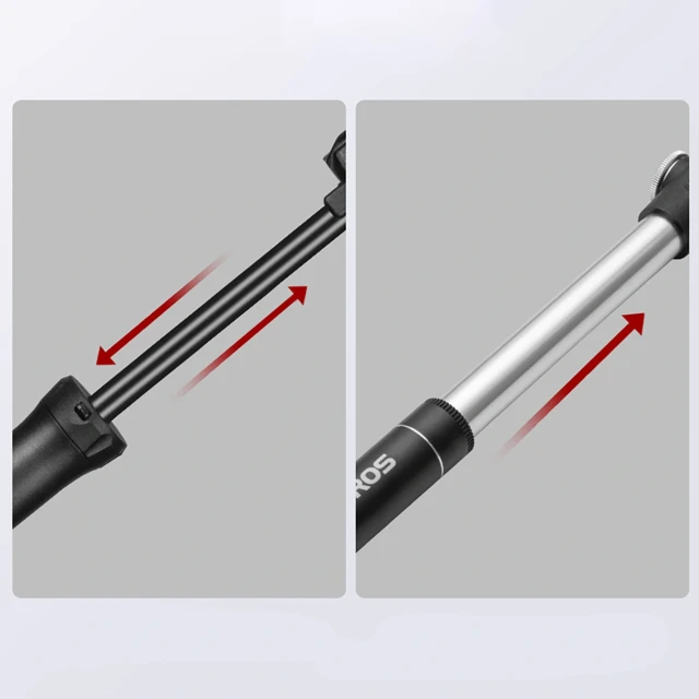 Мініпомпа велосипедна Rockbros TM-1701P 80 PSI Presta/Schrader (5907769390975)