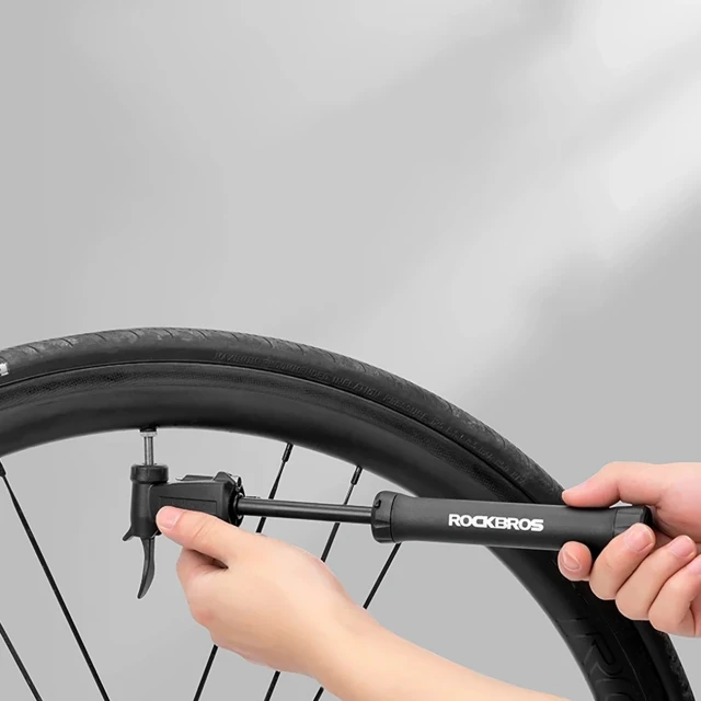 Мініпомпа велосипедна Rockbros TM-1701P 80 PSI Presta/Schrader (5907769390975)