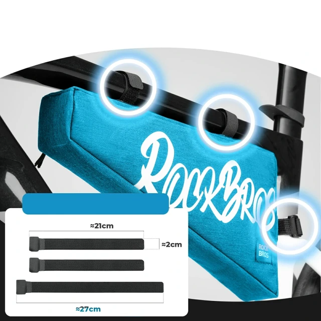 Сумка трикутна Rockbros G008 Flash Journey XL Blue (5907769391255)