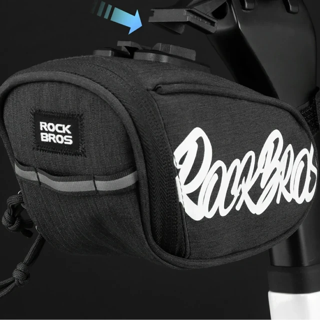 Сумка Rockbros G007 Flash Journey велосипедна підсідельна 0.8 л Black (5907769391279)