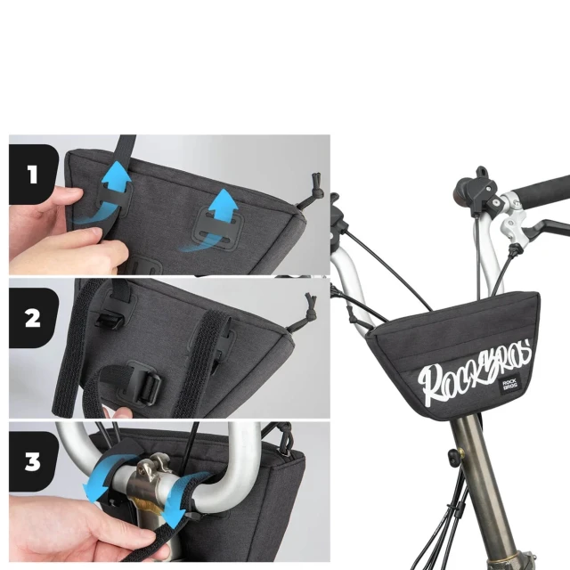 Сумка на кермо Rockbros G011 Flash Journey трапецієдальна Black (5907769391309)