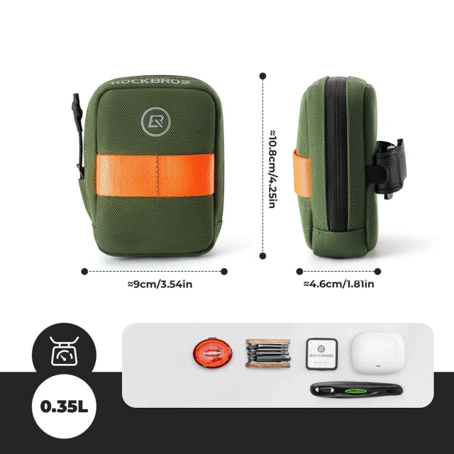Сумка подседельная Rockbros F006 маленькая Green (5907769391460)