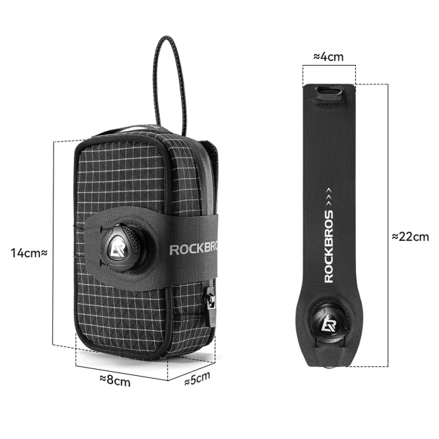 Сумка подседельная Rockbros P010 многофункциональная Black (5907769391545)