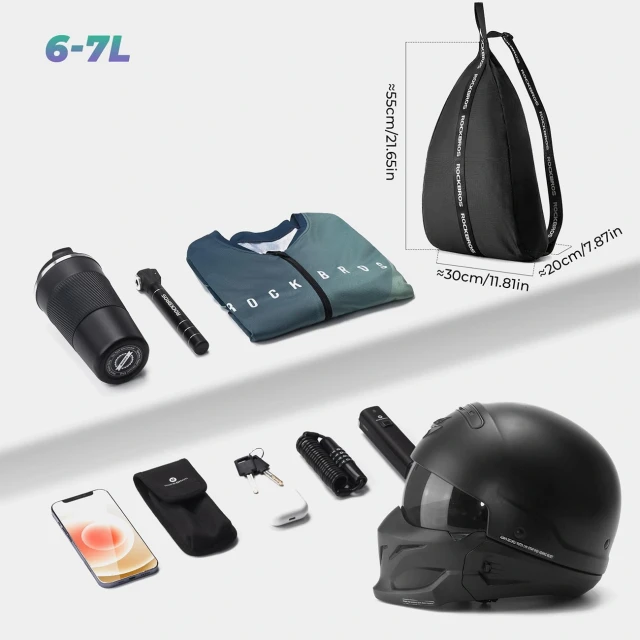 Рюкзак Rockbros H34 з кріпленням для шолома Black (5907769391705)