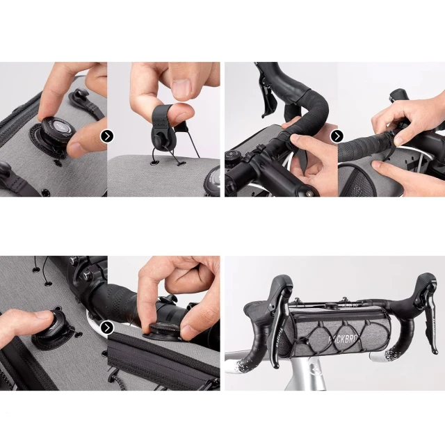 Сумка на кермо 1.5L Rockbros TL002 Road To Sky Gray (5907769391880)