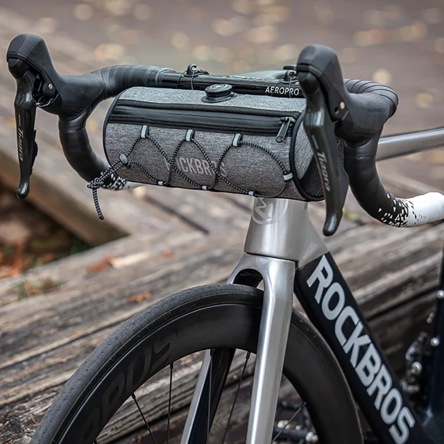 Сумка на кермо 1.5L Rockbros TL002 Road To Sky Gray (5907769391880)