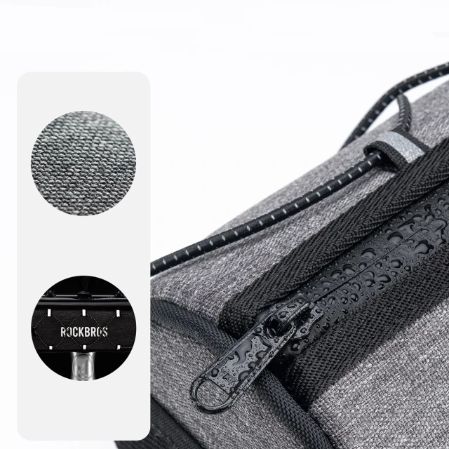 Сумка на кермо 1.5L Rockbros TL002 Road To Sky Gray (5907769391880)