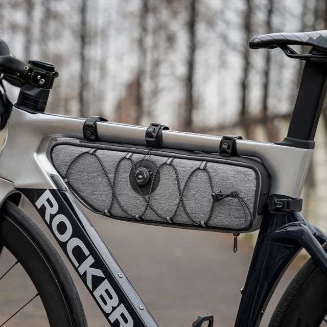 Сумка під раму 2L Rockbros TL003 ROAD TO SKY водостійка Grey (5907769391927)