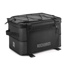 Сумка велосипедна Rockbros A30 ROAD TO SKY складна 15-30L Black (5907769392009)