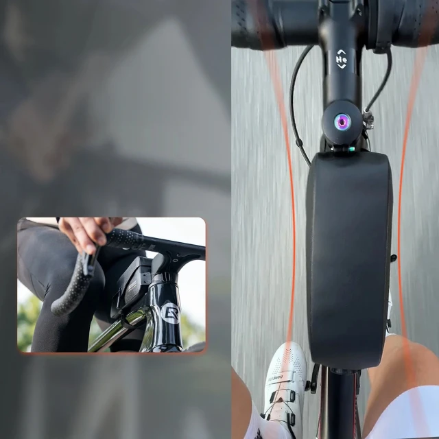 Сумка на раму 0.9L Rockbros AS-134 Road To Sky водостійка Black (5907769392030)