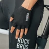 Велосипедні рукавички Rockbros TLS004 Road To Sky короткі амортизуючі S Black (5907769393044)
