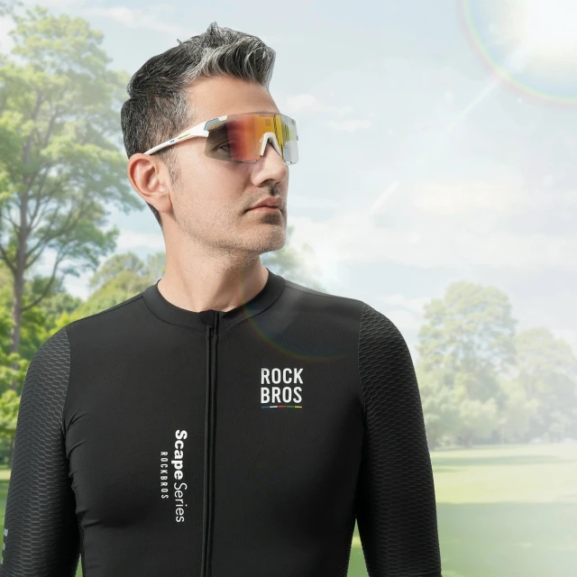 Окуляри велосипедні Rockbros SP338 Road To Sky сірі (5907769393198)