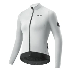 Толстовка велосипедна жіноча Rockbros YDWT006 TVI утеплена осінь/зима M White-Grey (5907769393976)