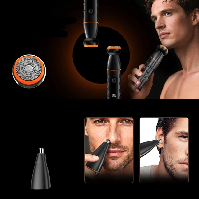 Тример MAXGROOM LK-892 багатофункціональний зі змінними насадками Black (5907769394263)