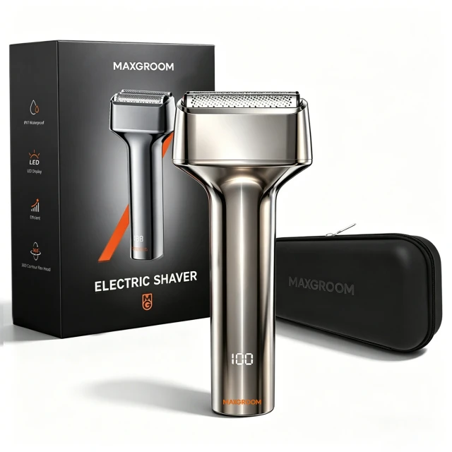 Електробритва MAXGROOM WF-2037D сітчаста IPX7 Silver (5907769394300)