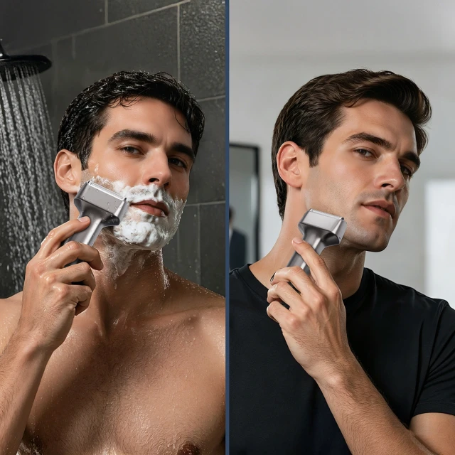 Електробритва MAXGROOM WF-2037D сітчаста IPX7 Silver (5907769394300)