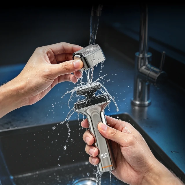Електробритва MAXGROOM WF-2037D сітчаста IPX7 Silver (5907769394300)