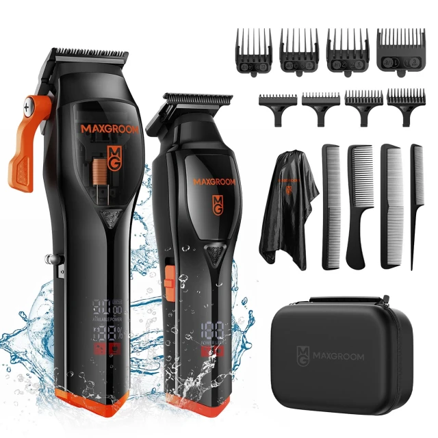Машинка для стриження MAXGROOM WF-3908 багатофункціональна з триммером Black (5907769394317)