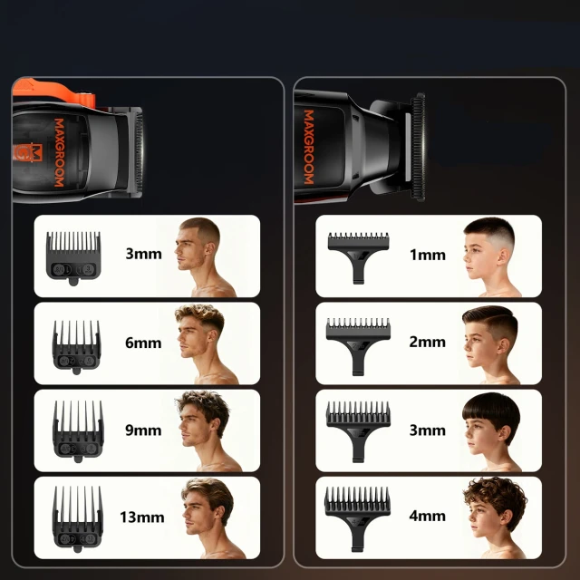 Машинка для стриження MAXGROOM WF-3908 багатофункціональна з триммером Black (5907769394317)