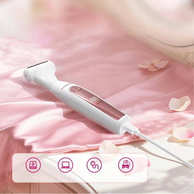 Тример жіночий MAXGROOM ZC-T18 багатофункціональний зі змінними насадками White-Pink (5907769394324)