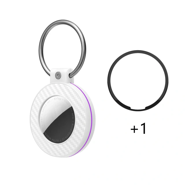 Чохол Hurtel для AirTag карбон (4 pack) Multicolor (5907769394386)