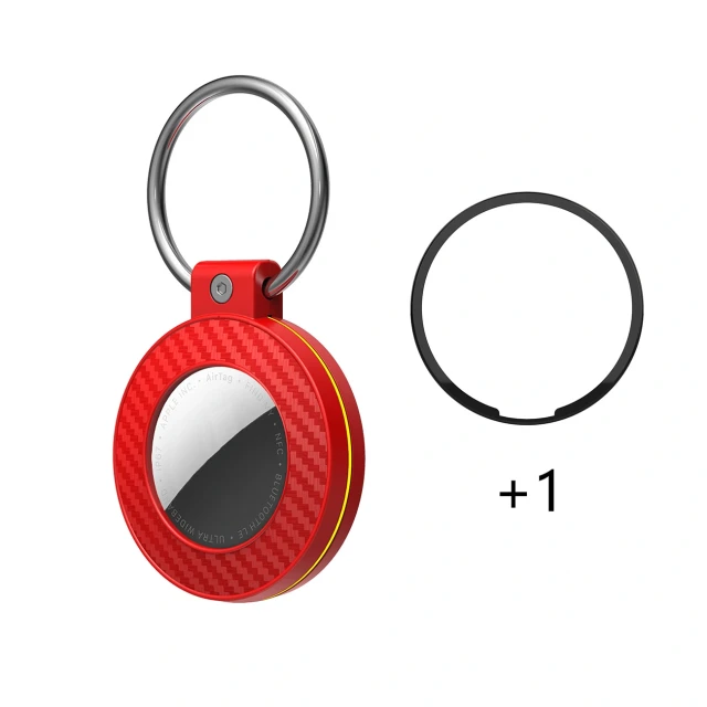 Чохол Hurtel для AirTag карбон (4 pack) Multicolor (5907769394386)