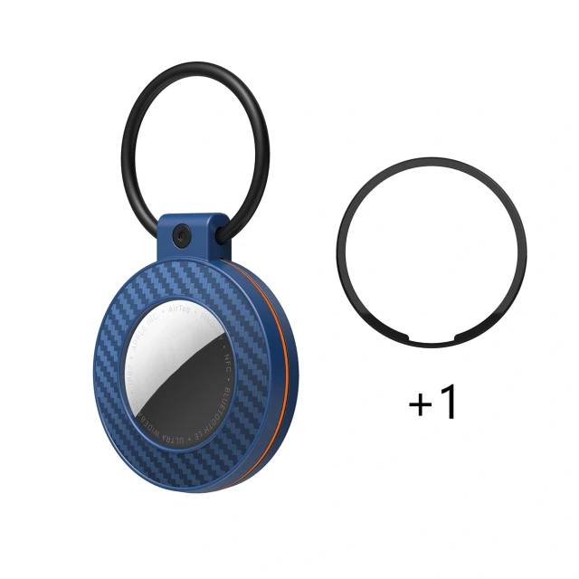Чохол Hurtel для AirTag карбон (4 pack) Multicolor (5907769394386)
