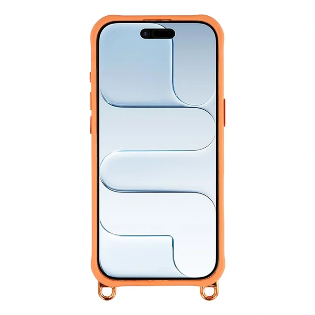 Чохол Hurtel з регульованим ремінцем crossbody для iPhone 17 Orange (5907769395321)