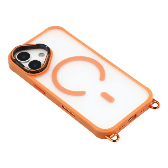 Чохол Hurtel з регульованим ремінцем crossbody для iPhone 17 Orange (5907769395321)