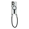 Чохол Hurtel iPhone 17 з підставкою короткий і довгий ремінці MagSafe Black (5907769395369)