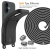 Чохол для iPhone 17 Hurtel TPU з тримачем для карти та смичкою Black (5907769395376)