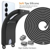 Чохол Hurtel Samsung Galaxy S26 TPU з тримачем карти та смичкою crossbody Black (5907769395383)