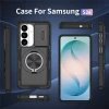 Чохол Hurtel Samsung Galaxy S26 з рухомою заслінкою камери та обертовою підставкою MagSafe Black (5907769395420)