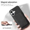 Чохол Hurtel iPhone 17 синтетична шкіра з відкріпним тримачем карт MagSafe Black (5907769395468)