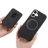 Чохол Hurtel iPhone 17 синтетична шкіра з відкріпним тримачем карт MagSafe Black (5907769395468)