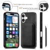 Чохол Hurtel iPhone 17 синтетична шкіра з відкріпним тримачем карт MagSafe Black (5907769395468)