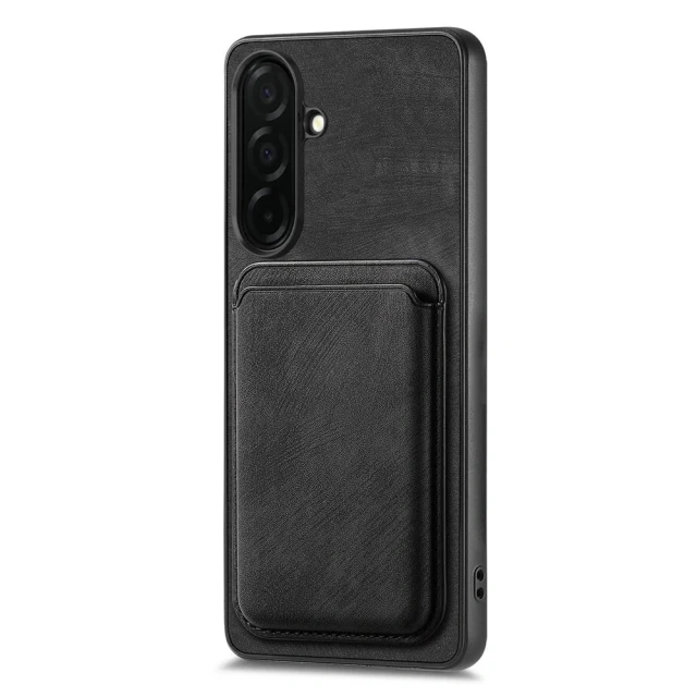 Чохол Hurtel зі штучної шкіри зі знімним картхолдером для Samsung Galaxy A57 Black (5907769395499)