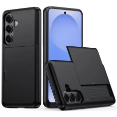 Чохол AMORUS Hurtel Samsung Galaxy A57 5G з висувним тримачем карт Black (5907769395529)