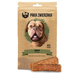 Ласощі для собак PAKA ZWIERZAKA Stripsy з кроликом 80 г (5907780109297)